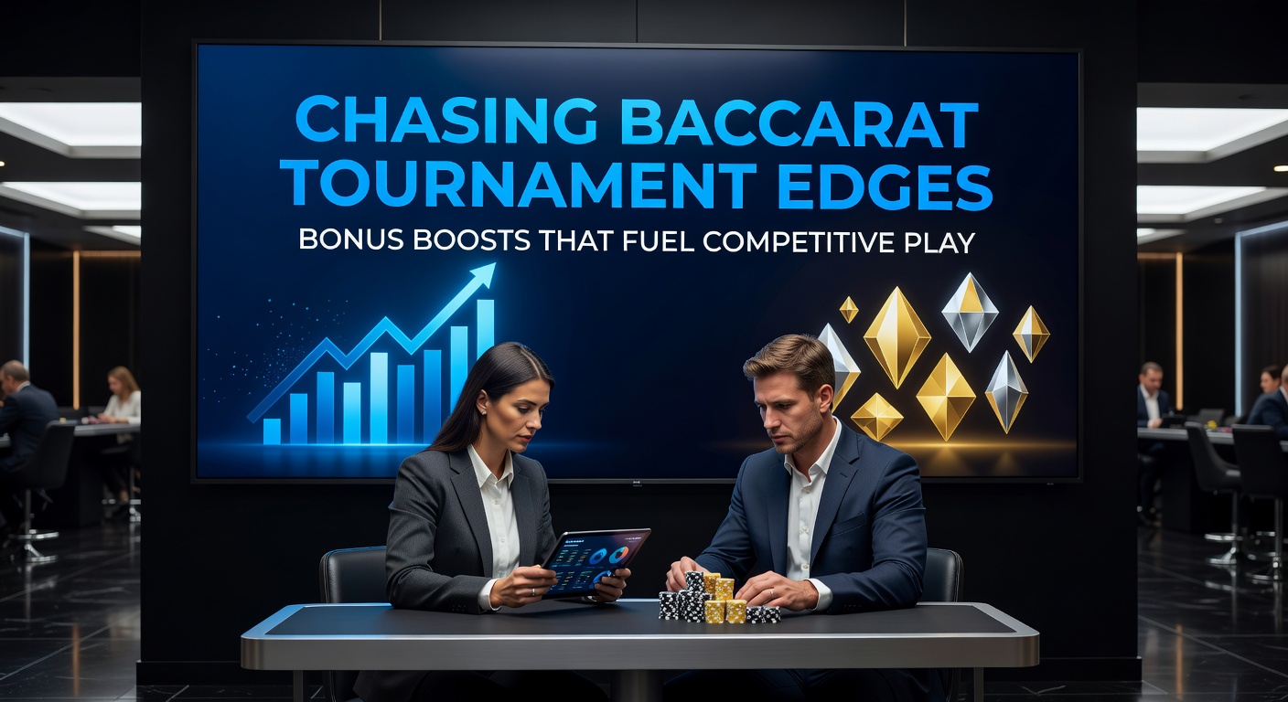 Players at a high-stakes baccarat tournament table, chips stacked high amid intense competition