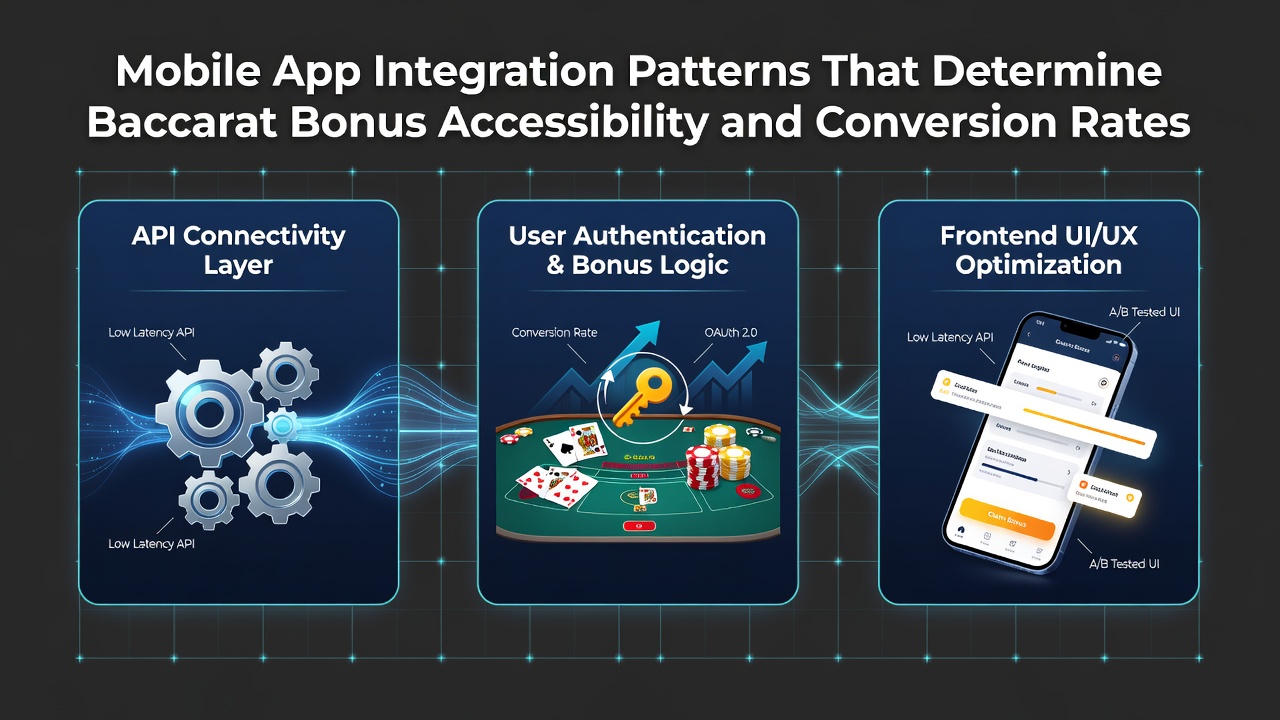 Mobile app interface showing baccarat bonus activation screen with seamless login and wallet integration